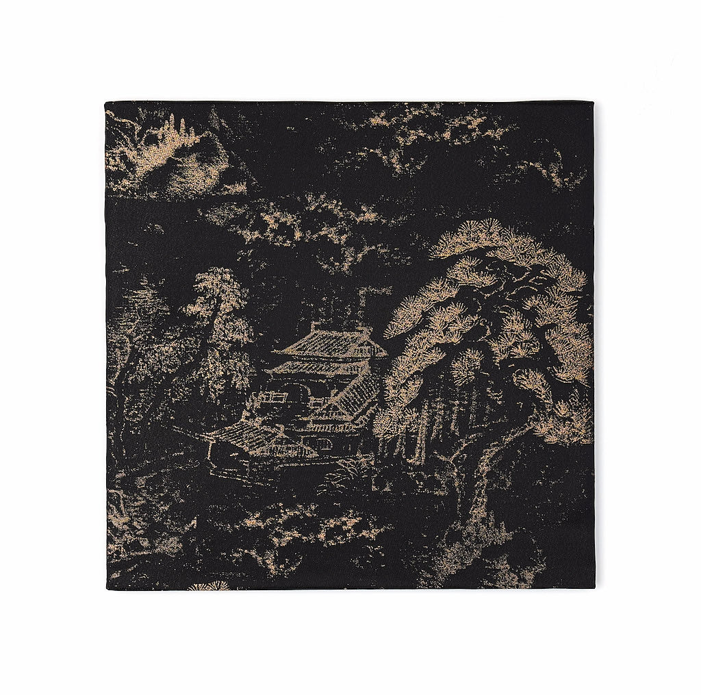 Pine Forest Black - Fabric Wall art