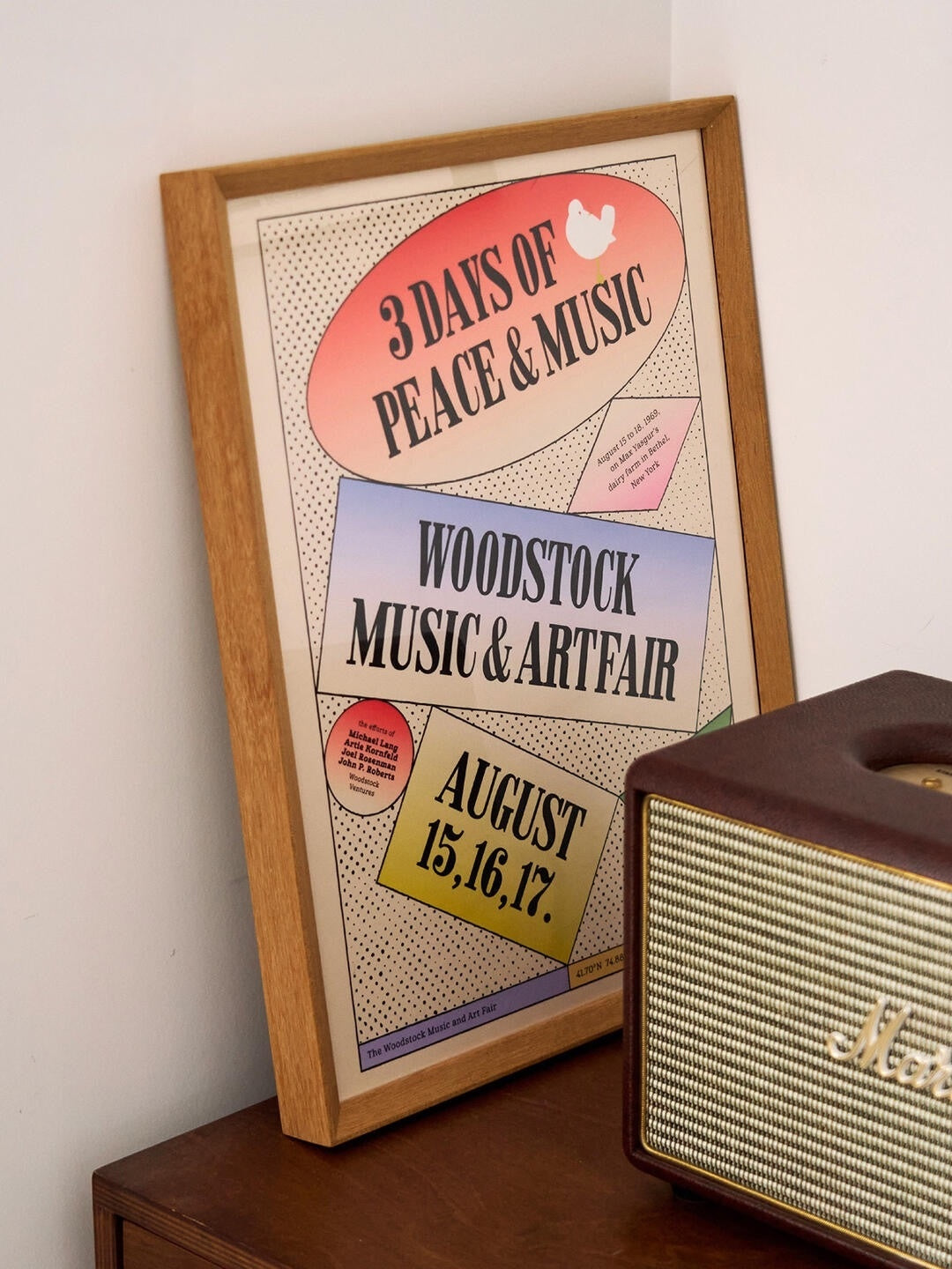 Woodstock '69 — 3 Days of Music & Peace Vintage Festival Art Print