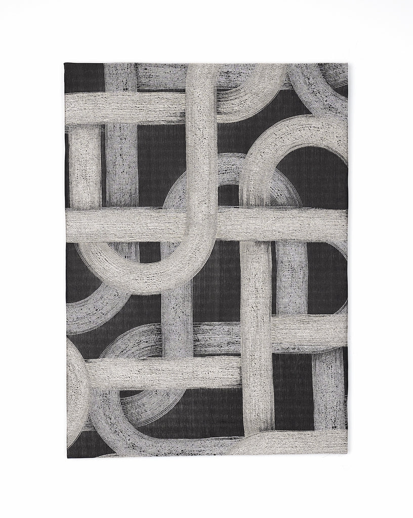 Metro Black - Fabric Wall art