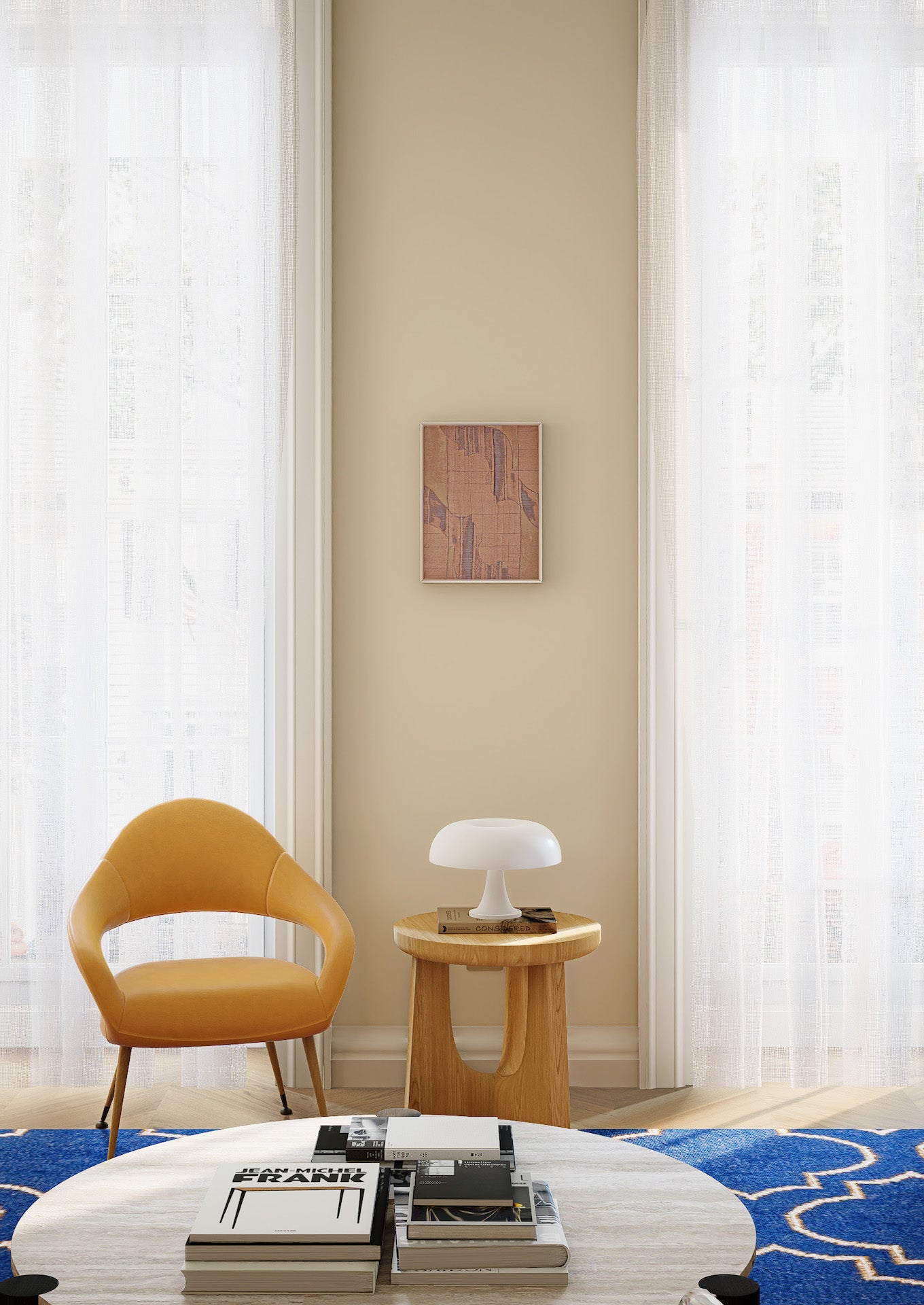 Palace Memory Mocha - Fabric Wall art