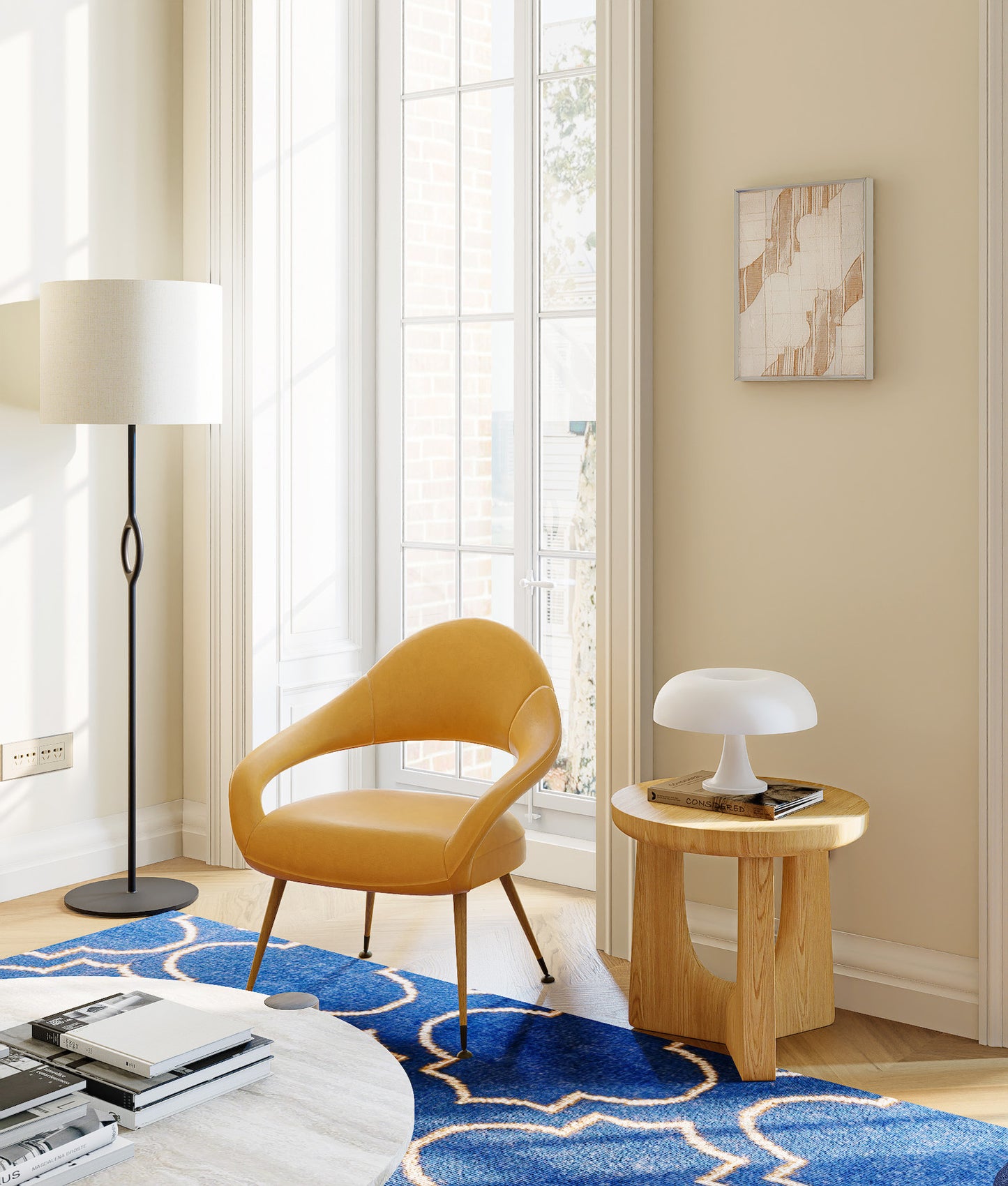 Palace Memory Soft Pink - Fabric Wall art