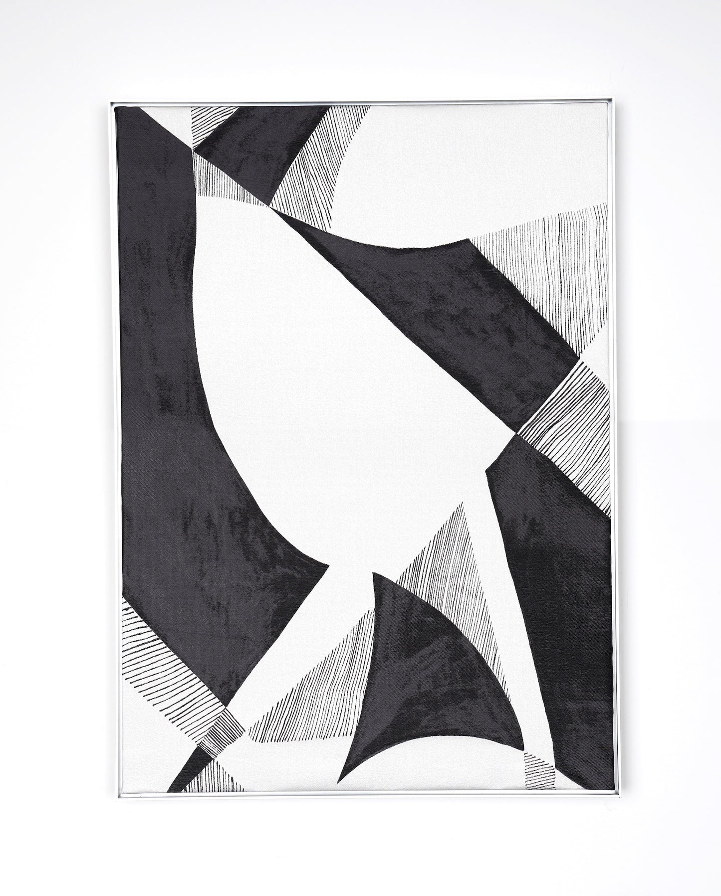Prism Black- Fabric Wall art