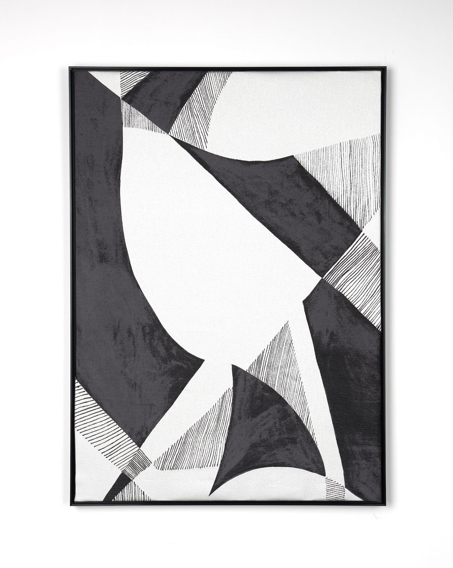 Prism Black- Fabric Wall art