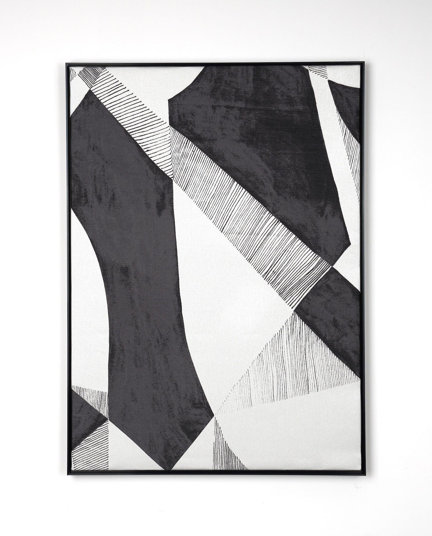 Prism Black- Fabric Wall art