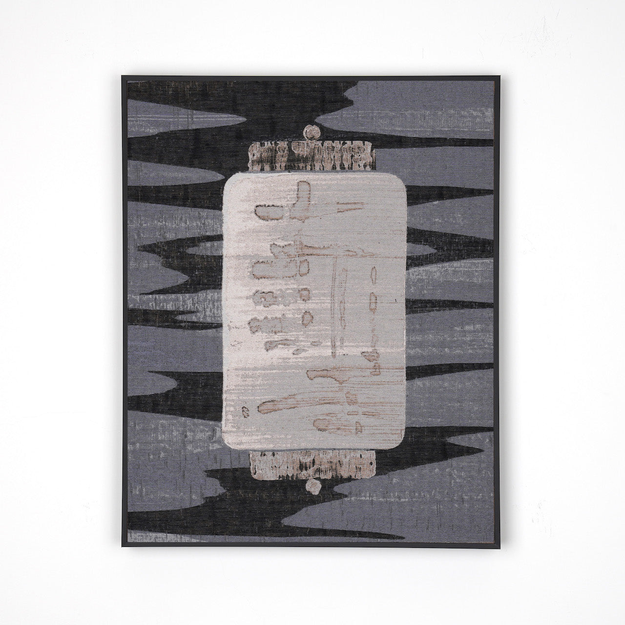 Lantern Dark Blue-Fabric Wall art