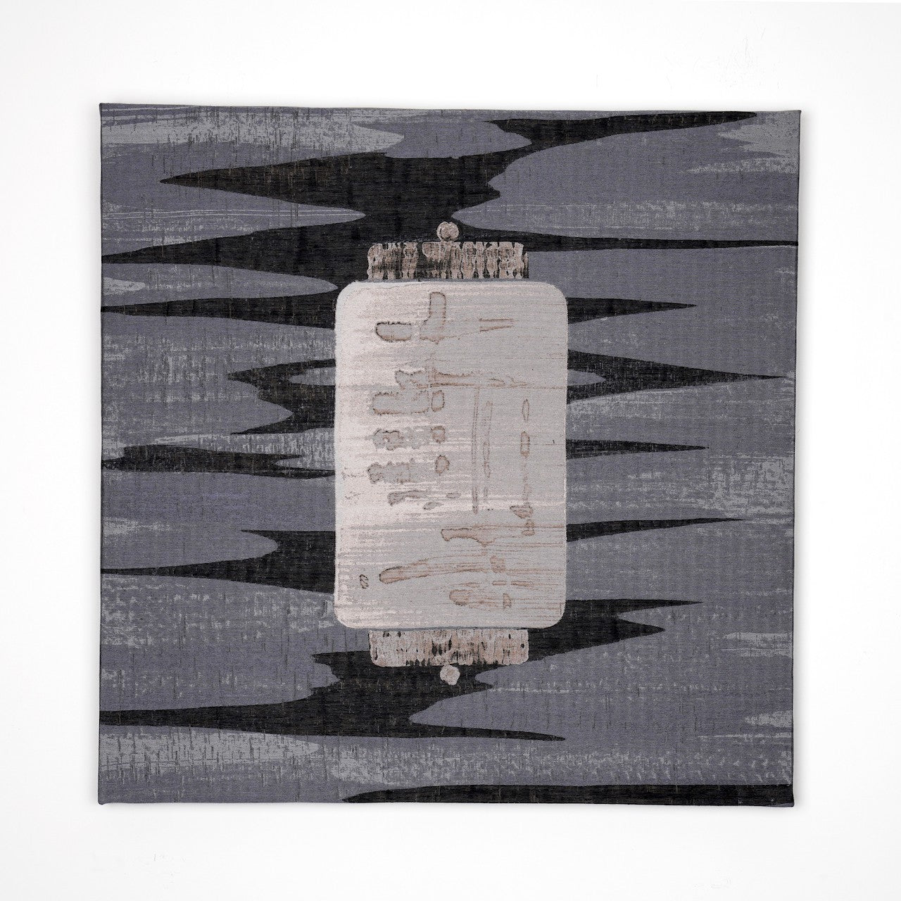 Lantern Dark Blue-Fabric Wall art