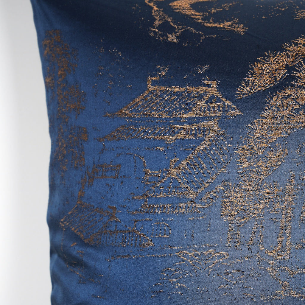 Pine Forest Lapis Blue-Cushion