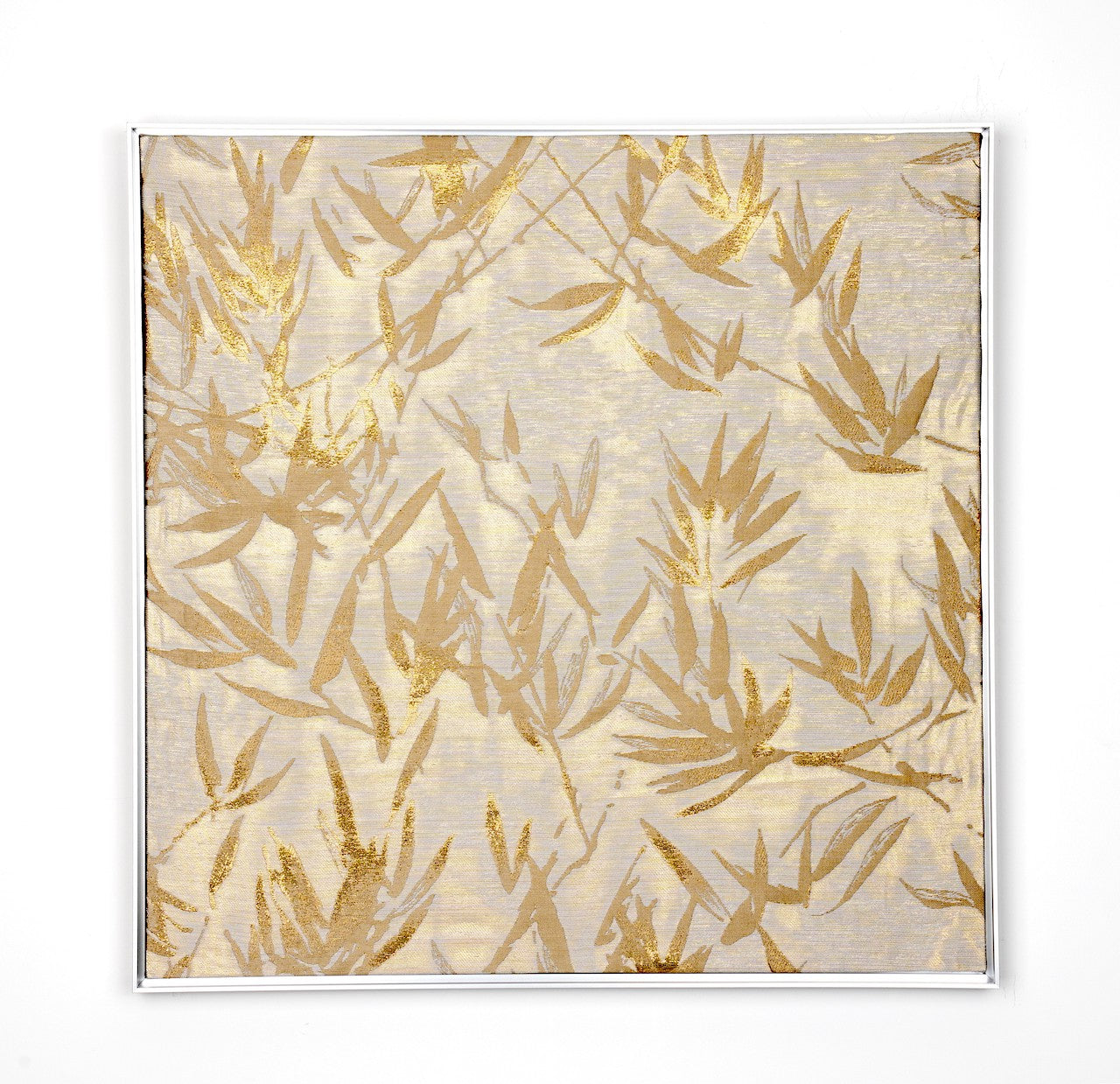 Bamboo In Gold Khaki-Fabric Wall art