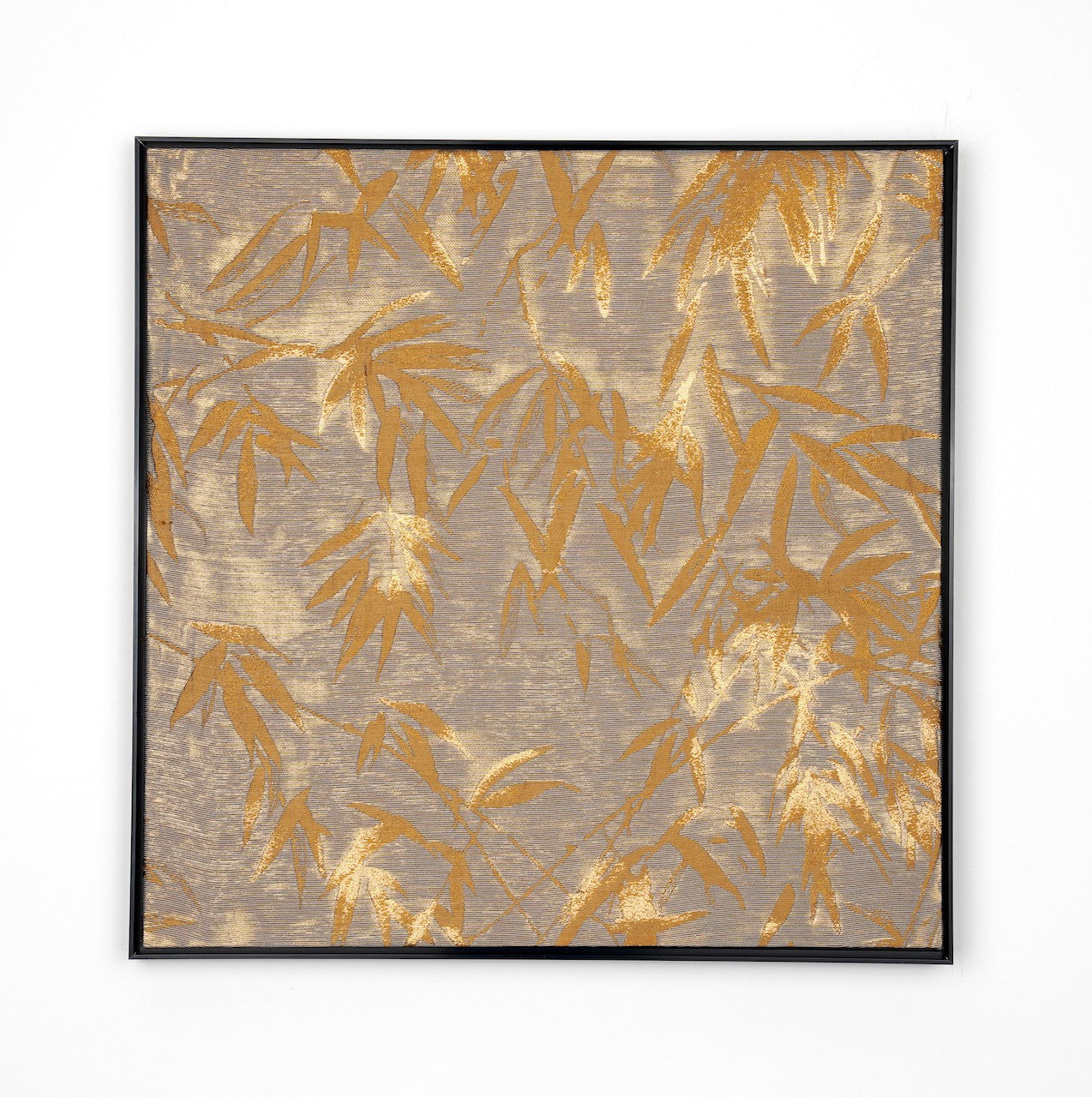 Bamboo In Gold Brown-Fabric Wall art
