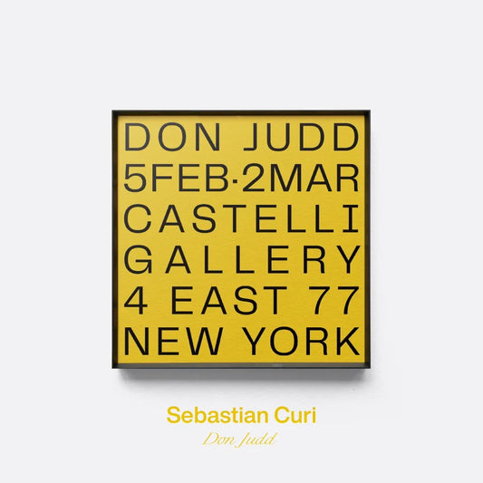 Don Judd Tribute - Yellow Gallery Text Art Print | Minimalist Bauhaus Wall Art