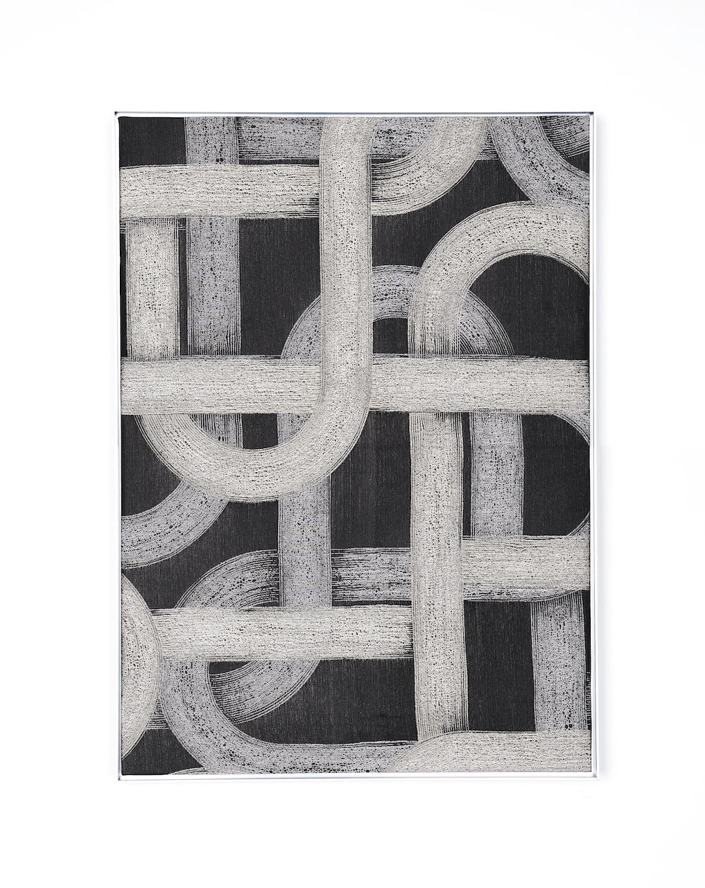 Metro Black - Fabric Wall art