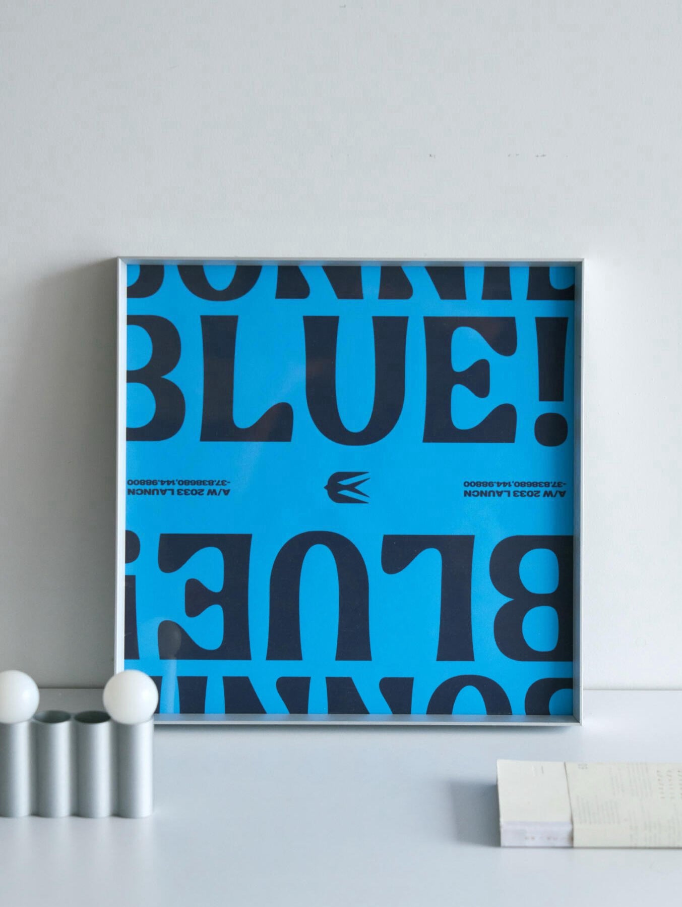 A Study in Blue — Framed Art Prints