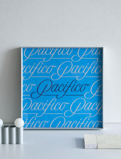 A Study in Blue — Framed Art Prints