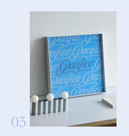 A Study in Blue — Framed Art Prints