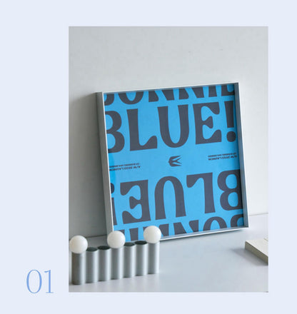 A Study in Blue — Framed Art Prints
