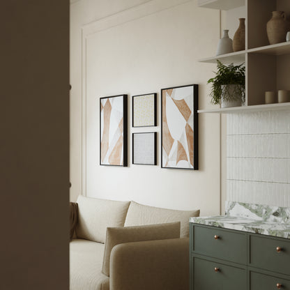 Prism Brown - Fabric Wall art