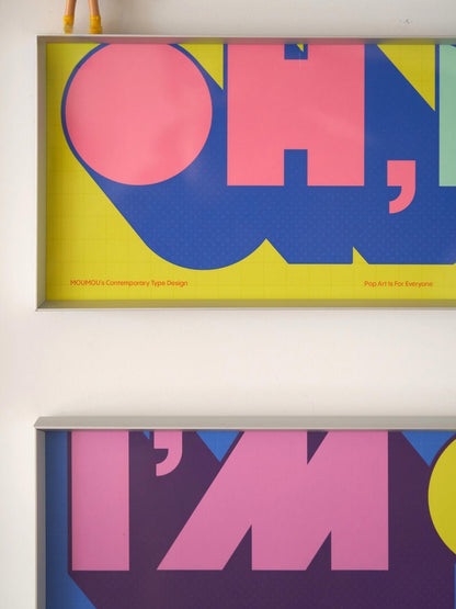 OH, NO / I’M OK — Contemporary Typography Prints