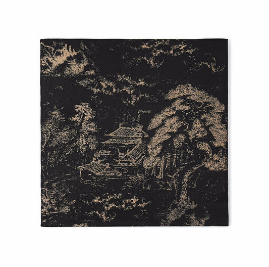 Pine Forest Black - Fabric Wall art
