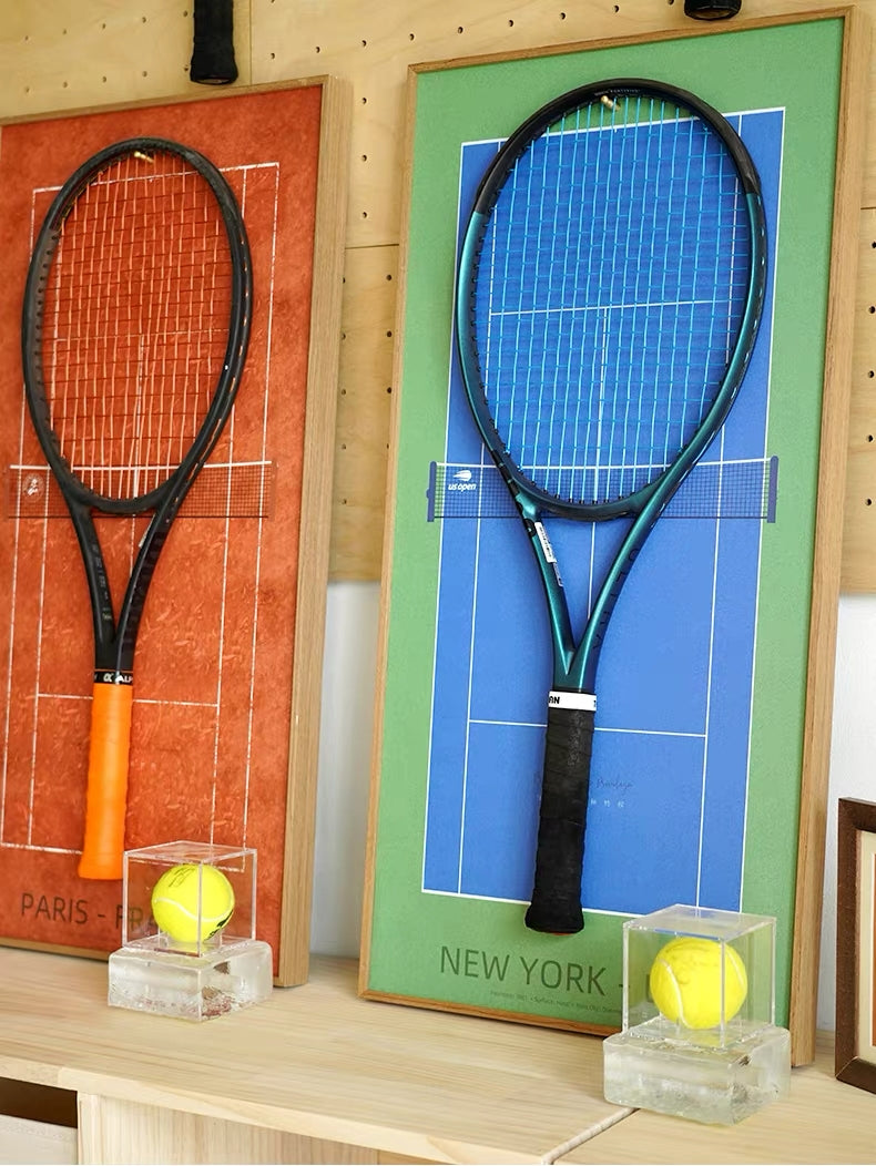 Grand Slam-Inspired Tennis Wall Display