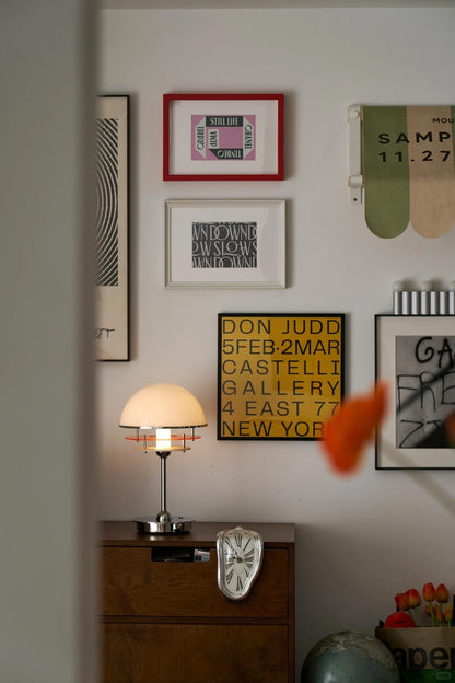 Don Judd Tribute - Yellow Gallery Text Art Print | Minimalist Bauhaus Wall Art