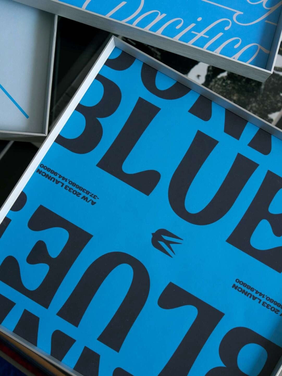 A Study in Blue — Framed Art Prints