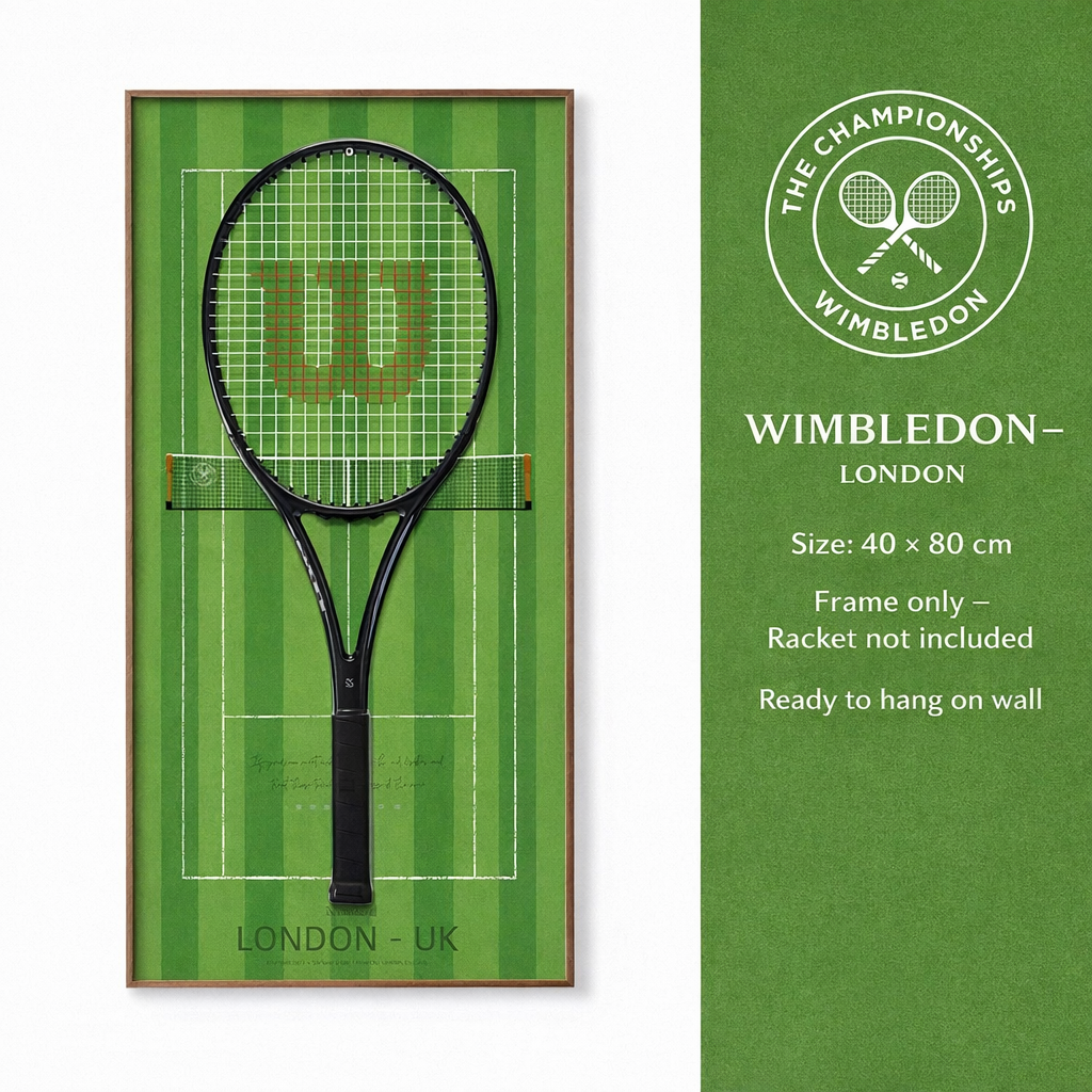 Grand Slam-Inspired Tennis Wall Display
