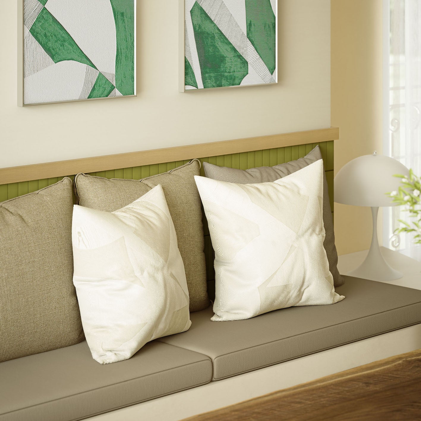 Prism White - Cushion