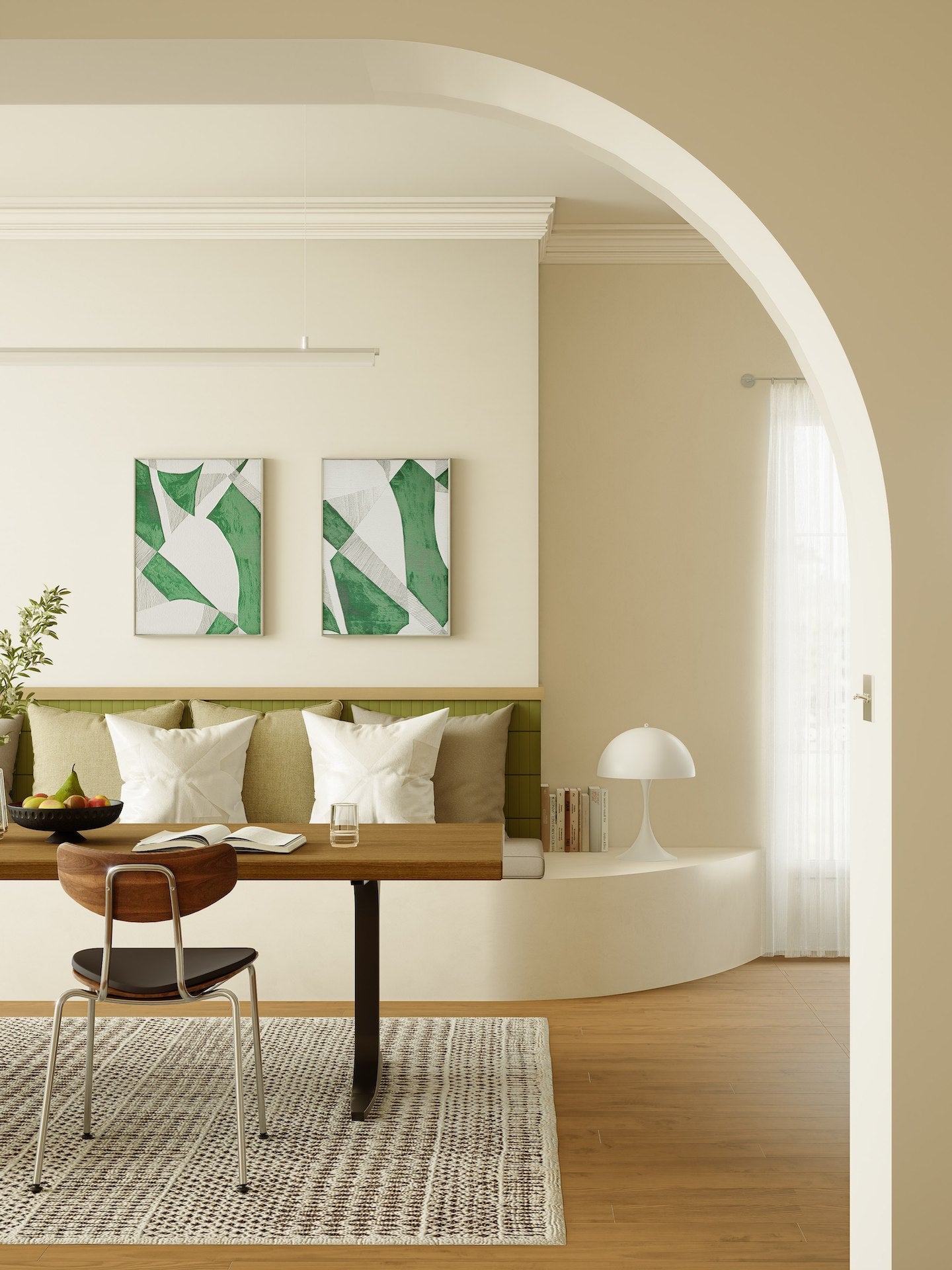 Prism Green - Fabric Wall art