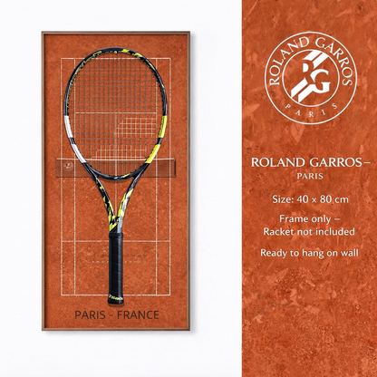 Grand Slam-Inspired Tennis Wall Display