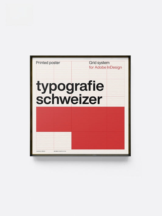 Typografie Schweizer — Swiss Grid Typography Art Print