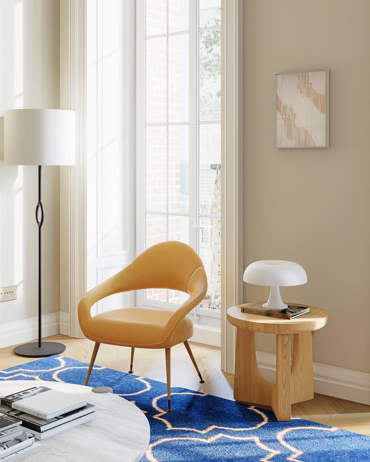 Palace Memory Tan - Fabric Wall art