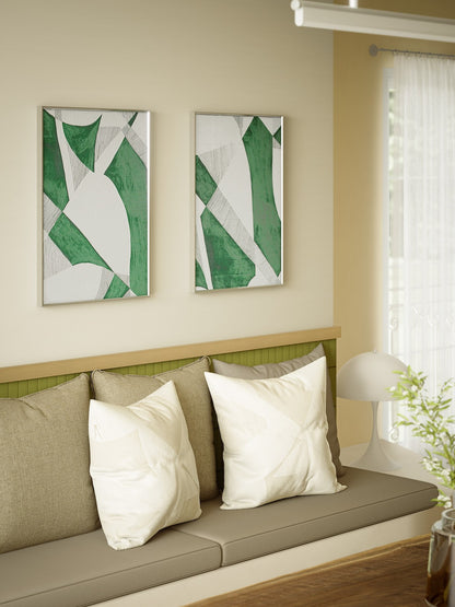Prism Green - Fabric Wall art