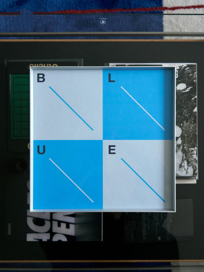 A Study in Blue — Framed Art Prints