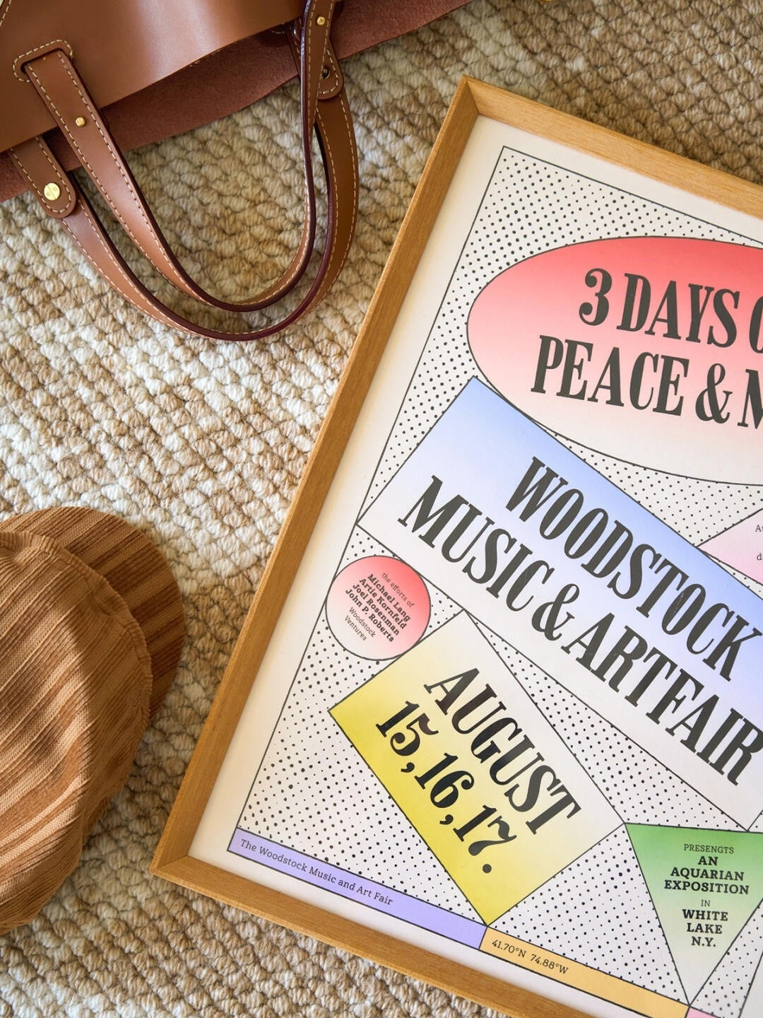 Woodstock '69 — 3 Days of Music & Peace Vintage Festival Art Print