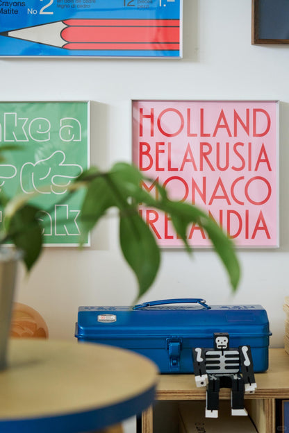 Pink Nations – Framed Typography Print