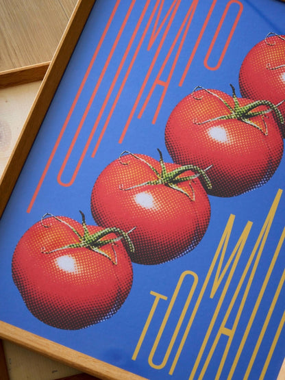 Pop Tomato - Bauhaus Mid-Century Inspired  Framed Print