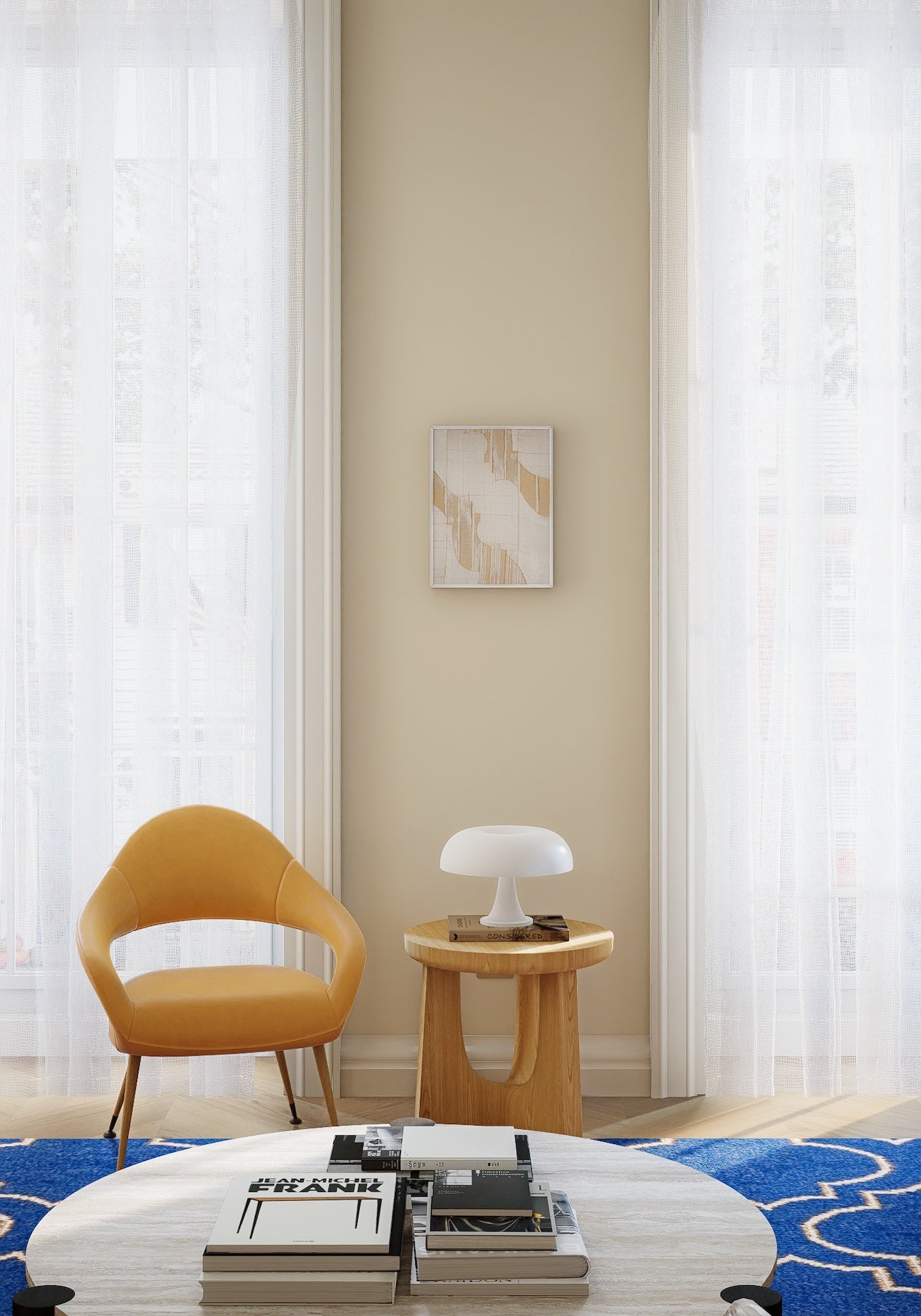 Palace Memory Tan - Fabric Wall art