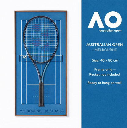 Grand Slam-Inspired Tennis Wall Display