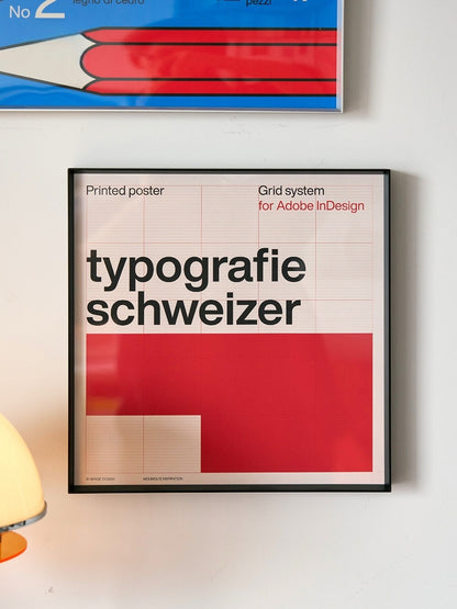 Typografie Schweizer — Swiss Grid Typography Art Print