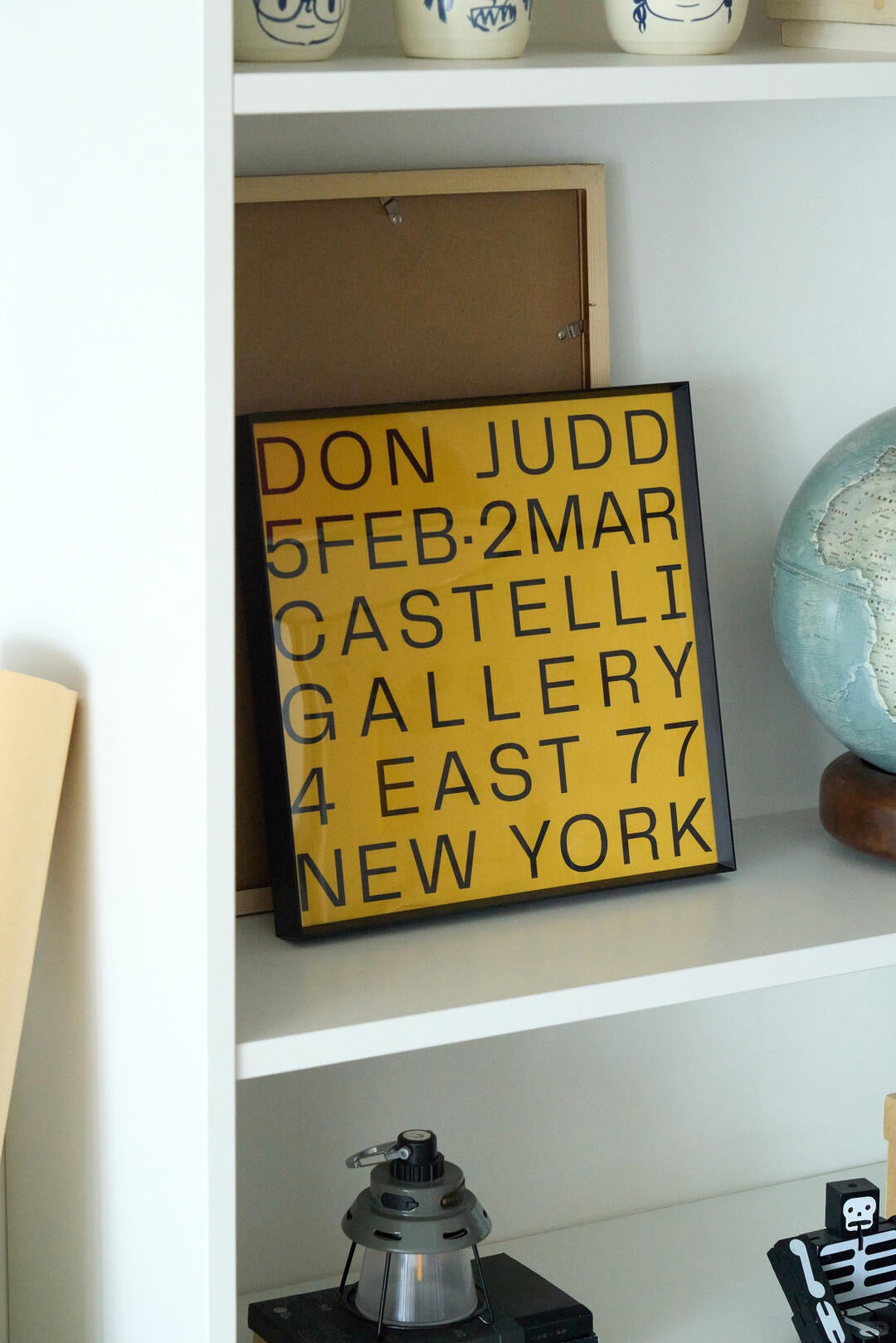 Don Judd Tribute - Yellow Gallery Text Art Print | Minimalist Bauhaus Wall Art