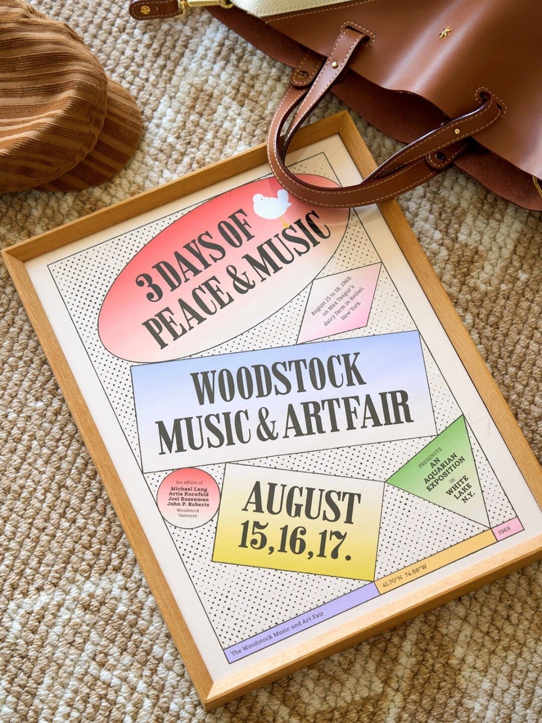 Woodstock '69 — 3 Days of Music & Peace Vintage Festival Art Print