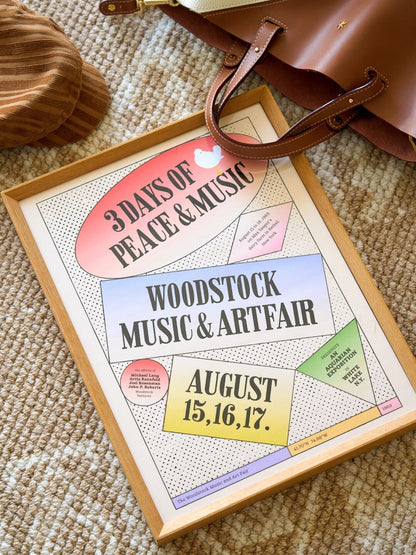 Woodstock '69 — 3 Days of Music & Peace Vintage Festival Art Print