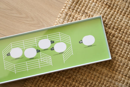 The Little Wanderer - Serene Pasture Art Print