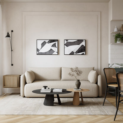 Prism Black- Fabric Wall art