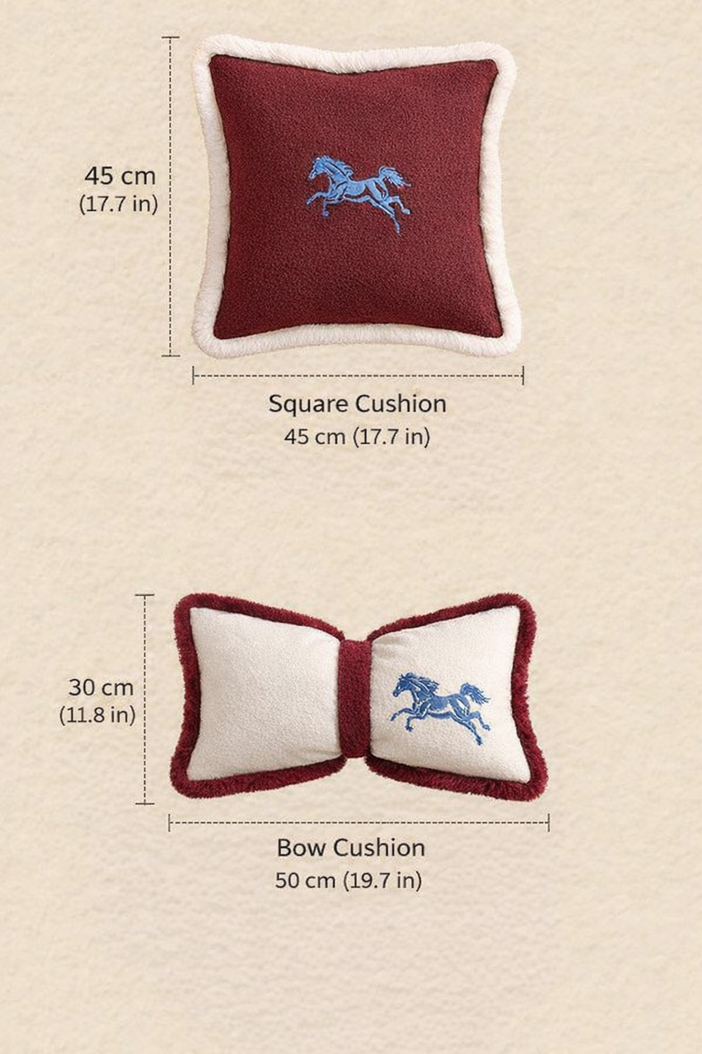 Embroidered Yuhua Velvet Cushion Collection