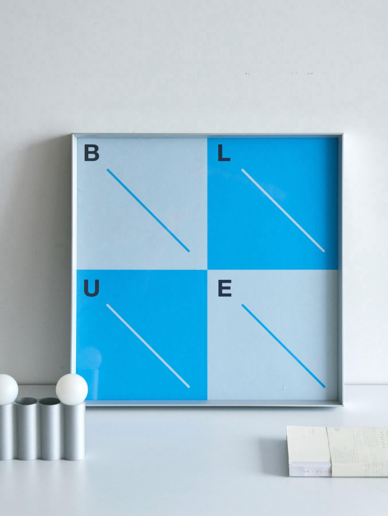 A Study in Blue — Framed Art Prints
