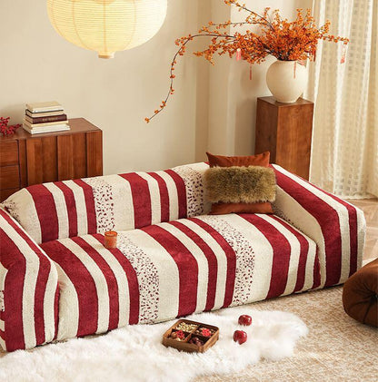 Sleek Ion-Knit Couch Cover – 360° Stretch Full Coverage, Washable & Stays Put