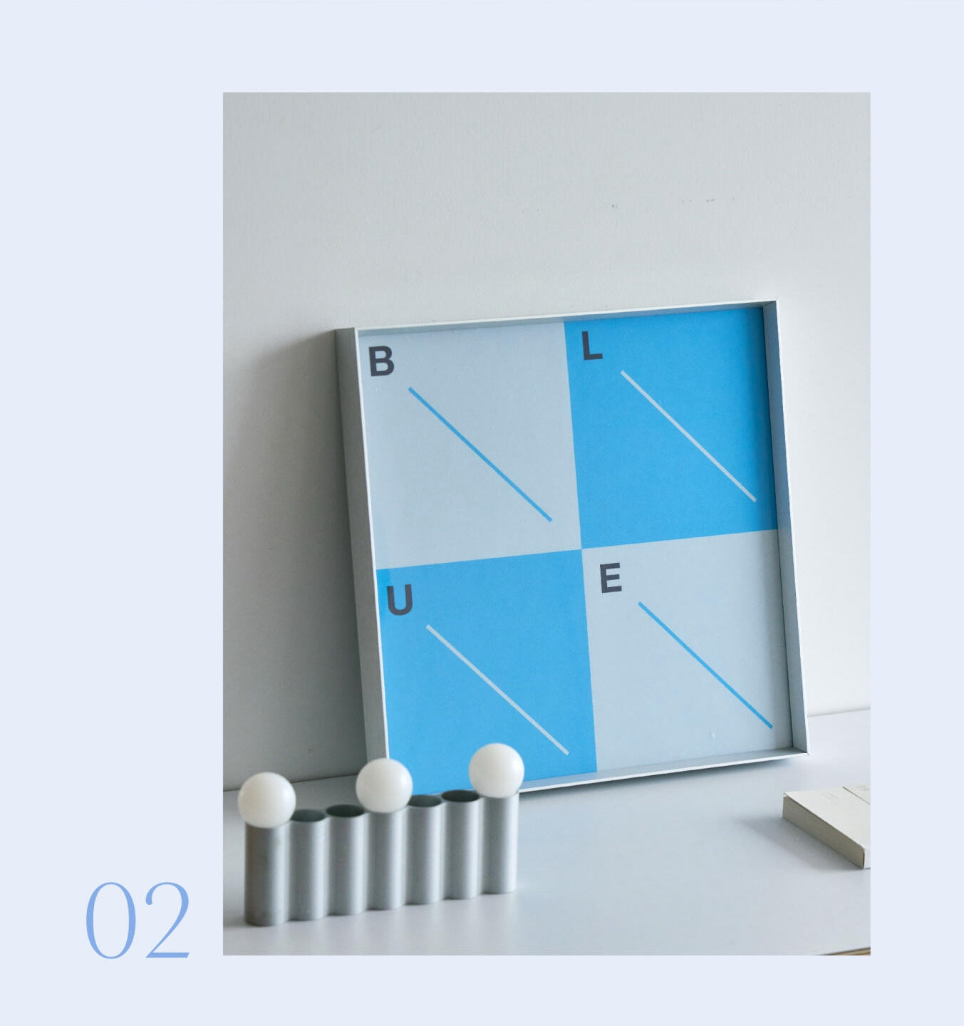 A Study in Blue — Framed Art Prints