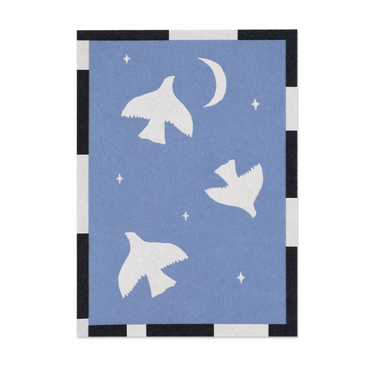 Moonlit Doves Soft Wall Art