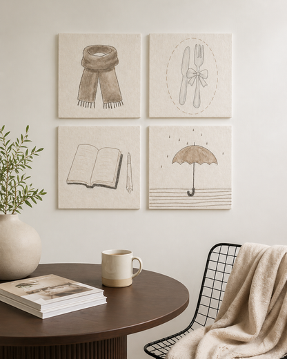 Everyday Objects – Soft Wall Art